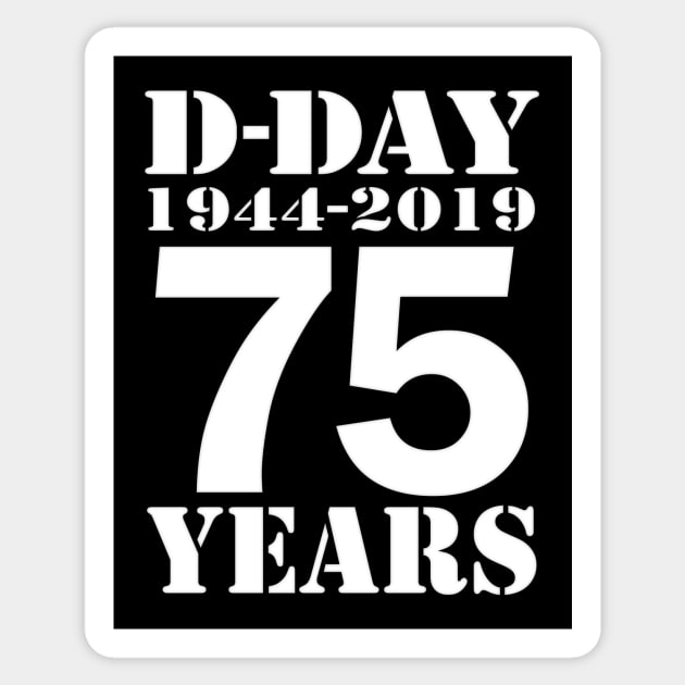 D Day 75th Anniversary Sticker by SeattleDesignCompany